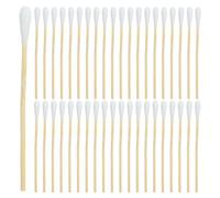 iplusmile Bâtonnets de coton en bois - 2000 pièces pour usage domestique et soins professionnels - Cotons-tiges à tête large, emballage individuel