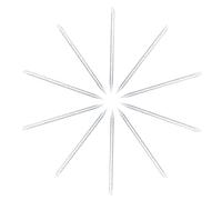 iplusmile Bâtonnets Repousse-cuticules Bleu 100 Pcs 9,5 Cm Plastique Réutilisable Outil Manucure Professionnels Déco Ongles Motifs Floraux Soin des Cuticules