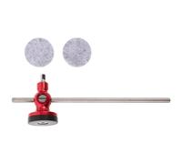 iplusmile Batteur à Pédale Double Face pour Batterie Jazz Tête de Maillet Alliage Aluminium Rouge de Pédale de Grosse Caisse Résistante pour Performance et Pratique Professionnelle