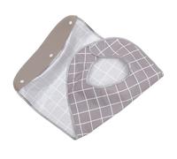 iplusmile Bavoir Adulte Imperméable Réutilisable pour Repas Seniors Protection Vêtements Lavable Tpu PVC Grand Format Gris
