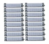 iplusmile Bigoudis Géants Flexibles 16 Pièces Grosse Taille Gris Rouleaux à Franges Volumisants Pour Femmes Coiffure Maison Salon Outils Multifonctions