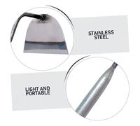 iplusmile Binette de Jardin Portable Acier Inoxydable Légère et Compacte Outil Pratique pour Désherbage Transplantation et Travail du Sol Au Quotidien