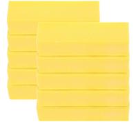 iplusmile Bloc Polissoir à Ongles à 4 Faces en Éponge Jaune Portable, Lot de 10pcs pour Manucure Professionnelle et Apprentissage, pour Voyage et Polissage