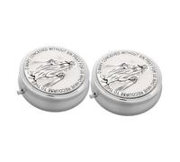 iplusmile Boîte à Bijoux Catholique Compacte En Alliage De Zinc, Lot De 2, Mini Taille Blanche, Organisateur Portable Pour Chapelet, Pour Première Communion Et Voyages Religieux