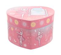 iplusmile Boîte à Bijoux Musicale pour Filles de Cœur avec Danseuse de Ballet Coffret à Compartiments Sécurisés Décor Féérique et Présent pour Noël et Anniversaires
