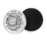 iplusmile Boîte à Cheveux Fœtaux pour Bébé Boîte à Souvenirs Métal Ronde Motif Garçon et Filles Rangement Cheveux Fœtaux Présent Naissance Transport Pratique Surface Sûre