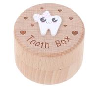 iplusmile Boîte à Dents de Lait en Bois pour Filles, Rangement Souvenir Solide pour Conserver les Dents de Lait et Garder un Précieux Souvenir