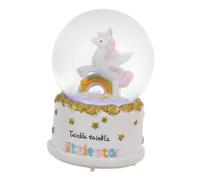 iplusmile Boîte à Musique Licorne avec Boule de Cristal Lumineuse Décorative Lampe de Table Élégante pour Chambre et Bureau Ornement Féérique Musical et Lumineux