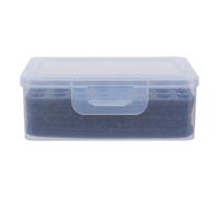 iplusmile Boîte à Piles Transparente pour AA et AAA avec Mousse Noire Antichoc Étui de Rangement Compact en Plastique Robuste Organiseur Portable pour Voyage et Stockage Sécurisé