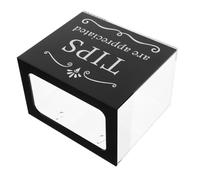 iplusmile Boîte à Pourboires pour Restaurants Bars Conteneur de Stockage Transparent pour Dons Suggestions pour Musiciens Serveurs Performers de Rue