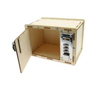 iplusmile Boîte à Serrure Mécanique Bois Naturel pour Garçon Fille Coffret DIY avec Combinaison Numérique Cadeau Éducatif pour Protéger Les Objets de Valeur et Développer Éveil Créatif