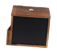 iplusmile Boîte à Suggestions Murale Bois avec Serrure et Ouverture Boîte de Dons Sécurisée avec Tableau Urne Verrouillable pour Collecte de Fonds Commentaires et Votes