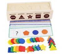 iplusmile Boîte Bois pour Garçon Fille Montessori Sélection Formes Couleurs Éducatif Motricité Fine Développement Cognitif Jeu Apprentissage pour Tout-Petits