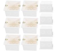 iplusmile Boîte de Jonction Encastrée PVC 86 Type Lot de 10 Pièces Boîtier de Prise Murale pour Installation Électrique Intérieure Montage en Saillie et Encastré Couleur