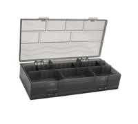 iplusmile Boîte de Rangement Coiffure Compartimentée pour Stylistes Organisateur Compact pour Accessoires Cheveux Clips Peignes Élastiques Boîte Portable Noire Professionnelle