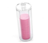 iplusmile Boîte de Rangement Coton Tige avec Couvercle Transparente pour Cosmétiques Organisateur de Coton Démaquillant et Accessoires pour Maison et Voyage