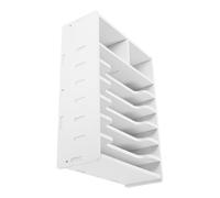 iplusmile Boîte de Rangement Monnaie et Billets Organiseur à Compartiments pour Tickets et Boîte de Bureau Blanche Compacte pour Caisse et Bureau