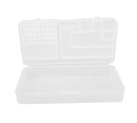 iplusmile Boîte de Rangement Plastique Transparente pour Réparation Téléphones Organisateur de Vis et Composants Électroniques Boîte Compartimentée pour Précision et Outils de Réparation