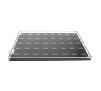 iplusmile Boîte de Rangement pour Médiators de Guitare Transparente 40 Emplacements, Étui Léger en Acrylique 325x215x22 Mm, Accessoire Pratique pour Guitare Acoustique, Électrique et Voyage