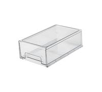 iplusmile Boîte de Rangement pour Réfrigérateur à Tiroir Extensible Capacité Transparente Bac Congélateur Pratique pour Fruits et Légumes Organisateur Alimentaire Facile à Manipuler et
