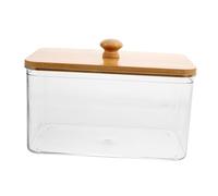 iplusmile Boîte de Rangement Transparente avec Couvercle pour Lingettes Conteneur Étanche en Pet et Organisateur de Buanderie pour Lessive et Séchage 1 Pièce