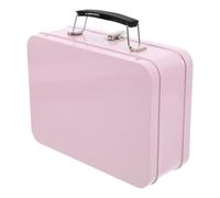 iplusmile Boîte de Rangement Valise Miniature en Fer-blanc Rose, 1 Pc, Grand Format, Multifonctionnelle, pour Bijoux, Papeterie et Bric-à-brac, Décorations de Mariage et Bureau