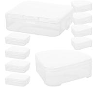 iplusmile Boîte D'éponges De Maquillage 10 Pcs Petit Format Porte-houppette Triangulaire Et Carrée Pour Femmes Jeunes Filles Rangement Pratique Et Portable