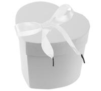 iplusmile Boîte Présent Forme Cœur Blanche Petite Taille Récipient D’Emballage pour Fleurs Saint-Valentin Coffret Décoratif pour Fête et Présents Jardinière Élégante pour Événements