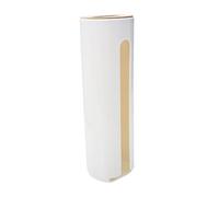 iplusmile Boîte Rangement Coton Démaquillant Murale Autocollante Organisateur Cosmétique Blanc Accessoire Salle de Bain Pratique et Moderne