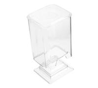 iplusmile Boîte Rangement Coton Maquillage Transparent Organisateur Cosmétiques Élégant Support Haute Tige pour Cotons Démaquillants et Lingettes Ongles