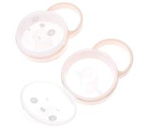 iplusmile Boîte Sucette Portable pour Bébé Motif Cartoon, Étui en Pp Facile à Nettoyer, Rangement de Tétines Maison Voyage, Lot de 2 Pièces Couleur