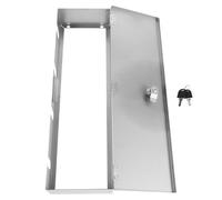 iplusmile Boîtier de Prise Électrique Extérieur 4 Positions 86 Type 120×400 MM en Acier Inoxydable avec Serrure Antivol Boîte Murale Étanche Sécurisée pour Usage Résidentiel et Industriel