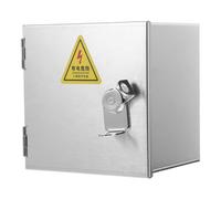 iplusmile Boîtier de Prise Extérieur Étanche avec Serrure Coffret Électrique Métallique Anti-Vandalisme Installation Murale Flexibles Protection la Pluie Recharge Véhicules Électriques