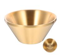 iplusmile Bol à Nouilles Inoxydable Double Isolation Anti-brûlure Bol à Soupe Ramen et Snacks Acier