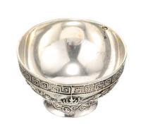 iplusmile Bol de Culte Cuivre Antique avec Motifs Dragon et Phoenix Bol Religieux Décoratif et Résistant Ornement Mémorial pour Maison et Rituels Religieux