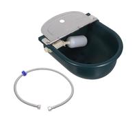 iplusmile Bol Eau Automatique pour Bétail Plastique Résistant avec Valve Flotteur et Tuyau Inox Distributeur Auto-remplissant pour Chevaux Bovins Chèvres et Chiens Installation Facile pour