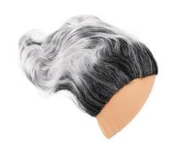 iplusmile Bonnet Chauve Pour Homme Âgé Postiche Chauve Grise En Fibres Synthétiques Humoristique Adulte Et Garçon Et Filles Déguisement Fête Cosplay Taille Unique Confort