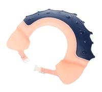 iplusmile Bonnet de Lavage pour Cheveux Bébé en Plastique Bleu Léger Sangle Réglable, Chapeau de Bain Couronne Confortable pour Garçon et Filles