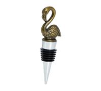 iplusmile Bouchon de Vin Alliage de Zinc Étanche Bouchon Garde Bulles Créatif Forme de Flamant Accessoire Décoratif pour Bouteilles de Vin et Cocktails et Réutilisable