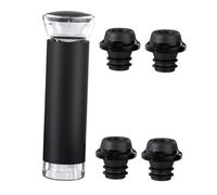 iplusmile Bouchon de Vin Sous Vide Silicone Réutilisable avec Pompe pour Conservation Longue Durée et Bouteilles de Cocktail Accessoires Étanches et Sécurisés