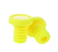 iplusmile Bouchons de Guidon Colorés pour Vélo Embouts Bar End Plugs avec Vis Serrable Accessoires pour VTT Route et Vélo Installation Facile et Protection des Poignées Lot de Jaune
