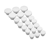 iplusmile Bouchons en Silicone Réutilisables Résistants aux Odeurs 21 Pièces Bouchons D'extrémité Ronds Couleur Blanc pour Sel et Poivre pour Usage Quotidien Cuisine