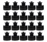 iplusmile Bouchons Sport Push-Pull, Lot de 20 Bouchons Noirs 28 MM pour Bouteilles d'eau, Compatibles Gourdes et Bouteilles d'eau Minérale, pour Amis et Famille
