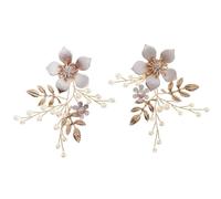 iplusmile Boucle de Chaussures à Fleurs pour Mariage, Alliance Élégante | Alliage et Fausse , Clip Décoratif Amovible, Compatible Plupart des Souliers