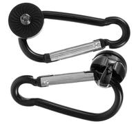 iplusmile Boucle de Sangle Robuste Portable en Alliage D'aluminium Noir 2pcs pour Appareil Photo pour Usage Extérieur et Passionnés de Photographie