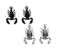 iplusmile Boucles d'Oreilles Animaux Unisexes en 2 Paires Décorations Exagérées Design Unique Fêtes Anniversaire Look Punk