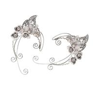 iplusmile Boucles D'oreilles Clips Créatives pour Femmes Manchettes Elfes Artisanales Bijoux Adaptés pour Soirées Halloween et Événements Festifs