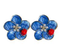 iplusmile Boucles D'oreilles de Fleur Décoration Petite Rouge, Délicates et Mode en Alliage, Légères, pour Femmes, pour Soirée et Remise de Diplômes