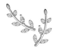 iplusmile Boucles D'oreilles Grimpeuses Feuilles Femme Style Nature Alliage Léger Élégant Port Quotidien Taille Petite