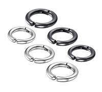 iplusmile Boucles D'oreilles Rondes Non Percées en Acier Titane pour Hommes, Lot de 6 Pièces, Design Créatif et Élégant Adaptées à Toutes Occasions et Travail